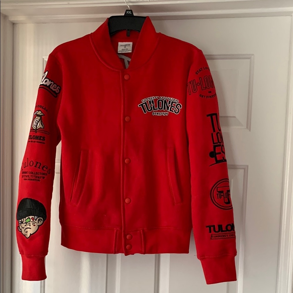 Tulones Currency Collection Red Men/Teen Boys Jacket